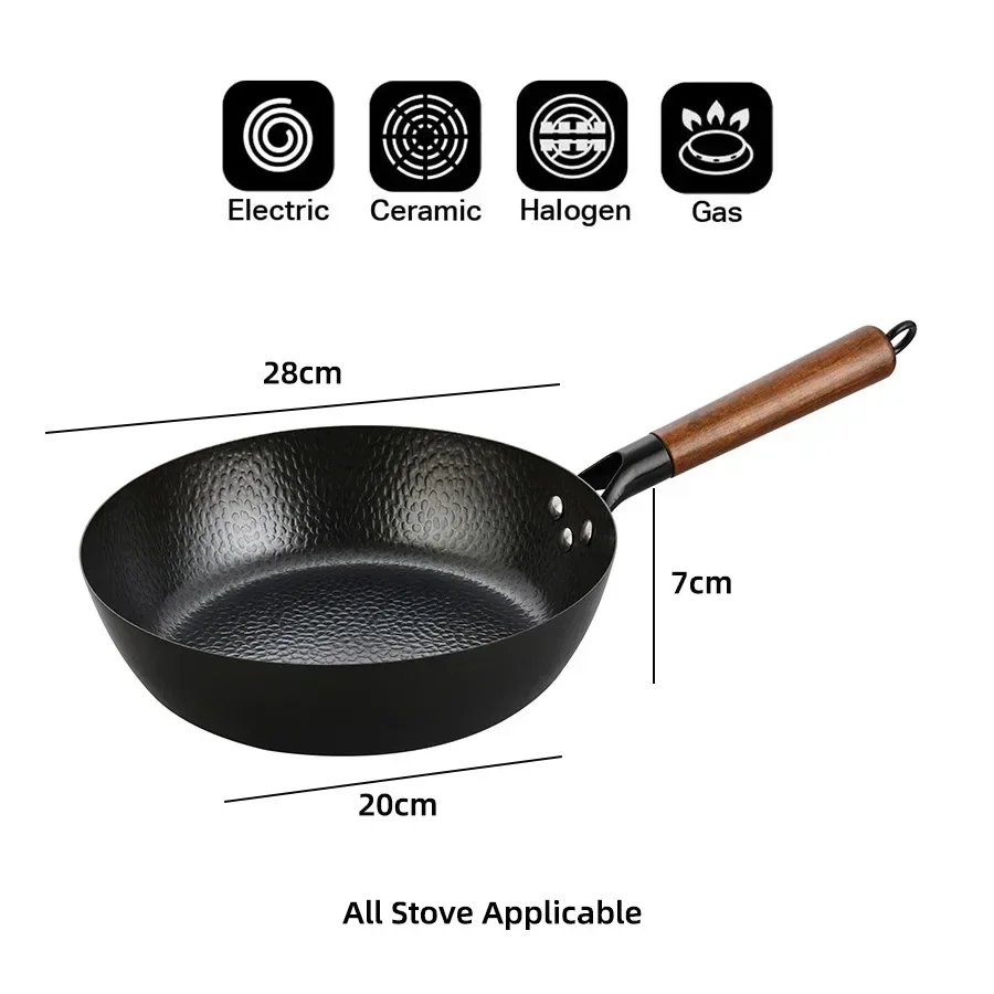 コーティングされていない高品質の鉄鍋、家庭用調理鍋、より深い - Cast Iron Skillet のレビューと価格
