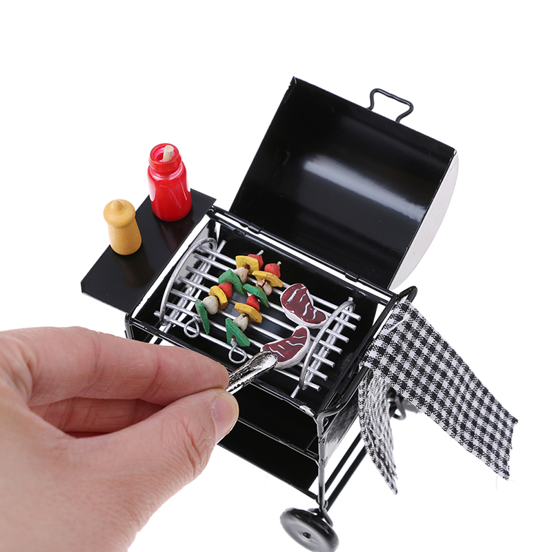 子供のドールハウス,1/12スケール,ミニチュアバーベキュー - Kitchen Gadgets And Toys のレビューと価格