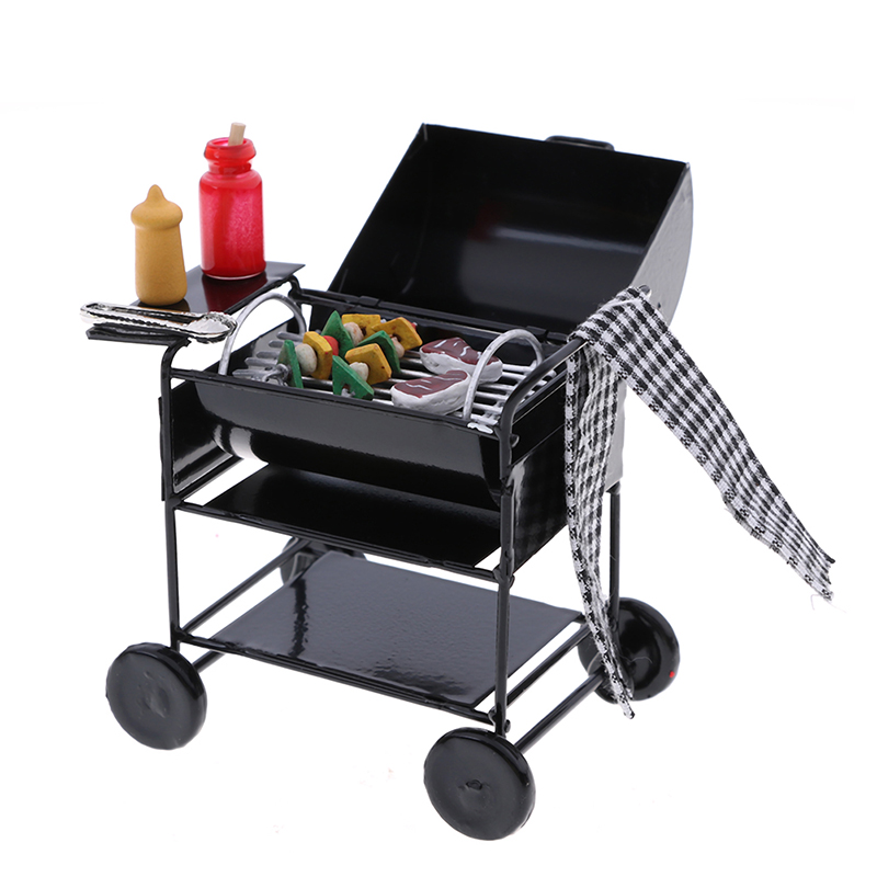 子供のドールハウス,1/12スケール,ミニチュアバーベキュー - Kitchen Gadgets And Toys のレビューと価格