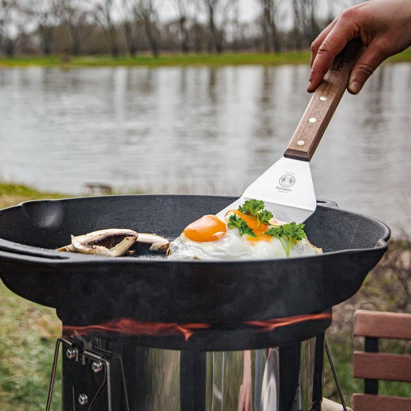 14インチのプレシーズン加工済み鋳鉄製スキレット、キャンプや - Cast Iron Skillet のレビューと価格