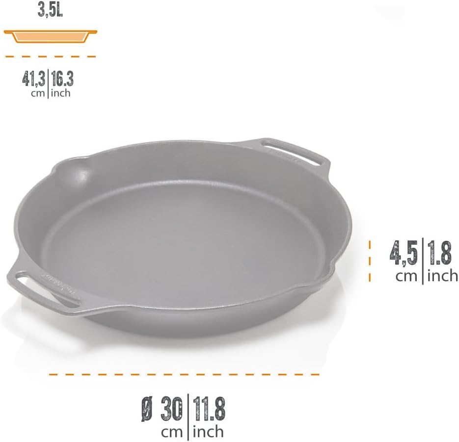 14インチのプレシーズン加工済み鋳鉄製スキレット、キャンプや - Cast Iron Skillet のレビューと価格