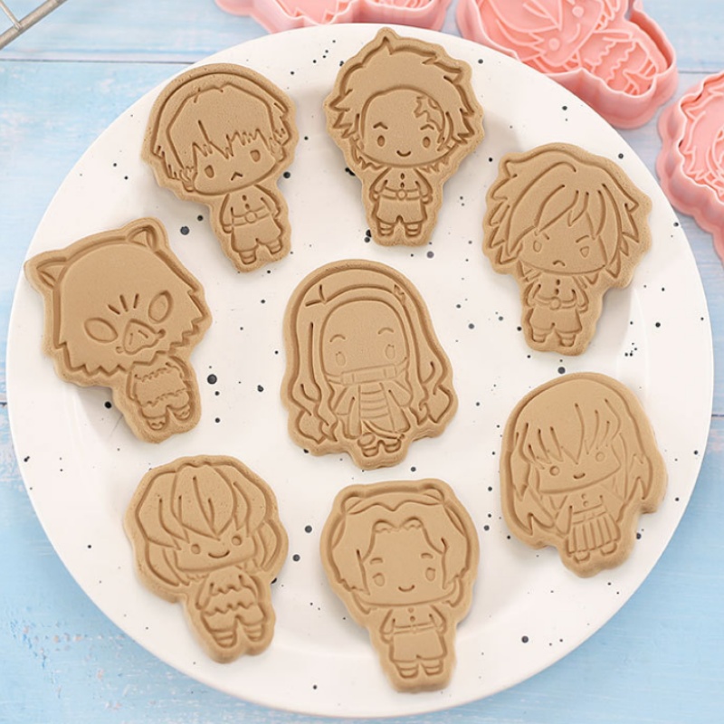 鬼滅の刃 ケーキ クッキー型セット 炭治郎 ねずこ DIY  - Kitchen Gadgets In Japan のレビューと価格