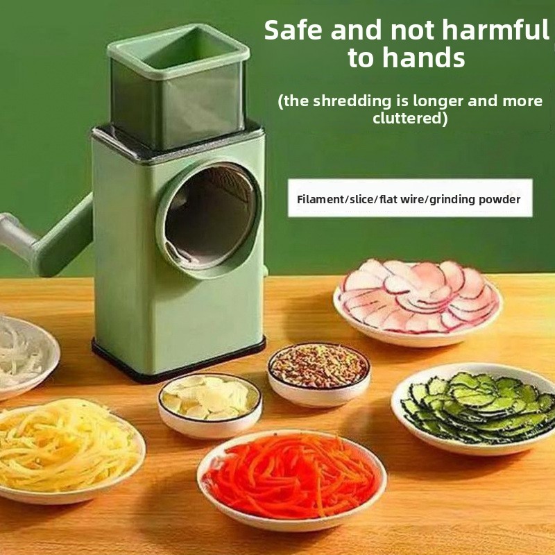 1個入り多目的手回し野菜スライサー、6枚のステンレス刃付き、 - Cheese Grater Box のレビューと価格