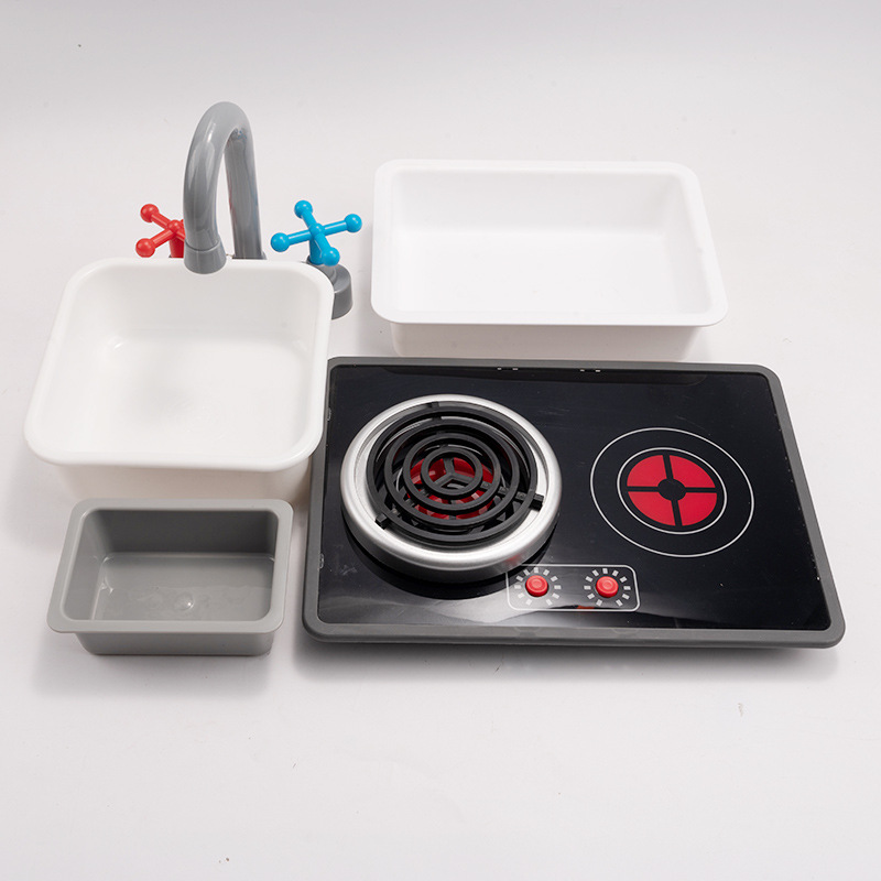 子供用シミュレーションIH調理器パネル木製キッチンおもちゃア - Kitchen Gadgets And Toys のレビューと価格