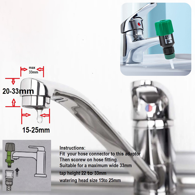 1pc ユニバーサルキッチンミキサータップにガーデンホースパ - Kitchen Gadgets Mixer のレビューと価格