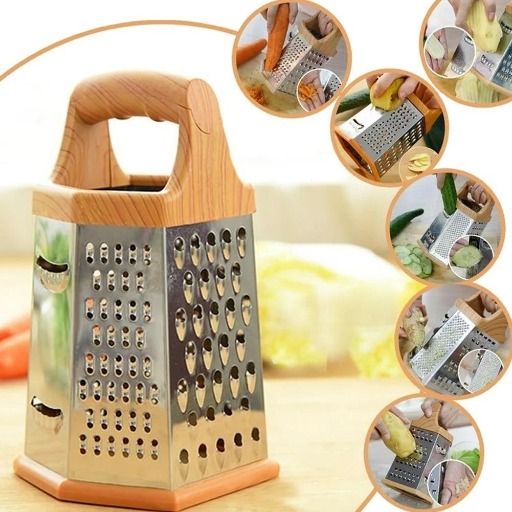 多機能野菜ボックスおろし金ステンレス鋼 6 サイドスライサー - Cheese Grater Box のレビューと価格