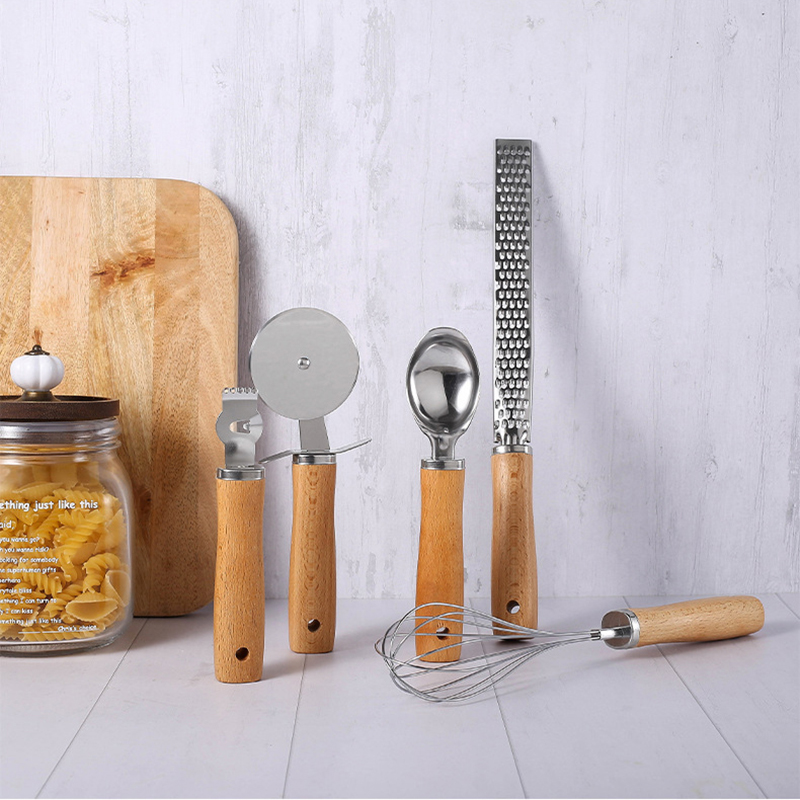 台所用品,木製ハンドル付き,ステンレス製調理器具,ピザカッタ - Kitchen Gadgets And Toys のレビューと価格