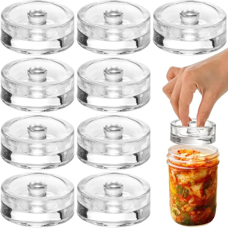 人気の1個入り発酵ガラス重し付き広口瓶蓋付きキッチンガジェッ - Kitchen Gadgets Popular のレビューと価格